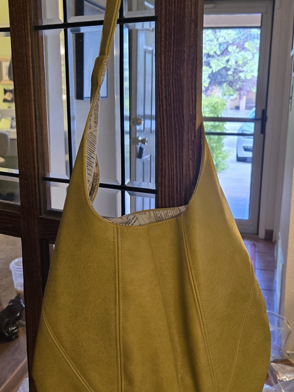 Stylish Olive Green Hobo Shoulder Bag